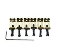 KAISH Sillines de guitarra eléctrica de acero inoxidable de 11,3 mm de ancho, estilo vintage doblado para guitarra americana/squier/importación/Stratocaster dorado