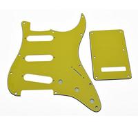 kaish St Strat SSS Golpeador de guitarra trémolo cubierta placa amarillo para EE. UU./México Stratocaster