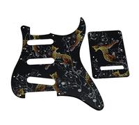 Kaish Strat SSS - Golpeador de plástico con 11 agujeros para la placa trasera ST, se adapta a Estados Unidos / Mexicano Fender Strat