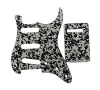 KAISH Strat SSS Golpeador y ST Back plate Tremolo Cubierta Negro Blanco Ágata