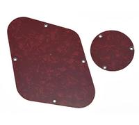KAISH Tapa de placa de control trasera para interruptor de placa de control de color rojo perla para USA Gibson Les Paul