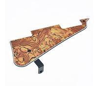 KAISH Tiger Stripe LP - Golpeador de guitarra con soporte de acero inoxidable negro y tornillos de montaje de acero para USA Les Paul