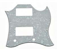 KAISH White Pearl Standard SG Golpeador de guitarra de cara completa para guitarra especial USA SG