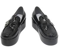 Kaishwind Cosplay botas zapatos zapato bota compatible with Virtual YouTuber Sakamata Chloe black