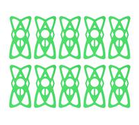 kaisudiAP 10 Uds Bicicleta Motocicleta teléfono Montaje Correa Silicona Manillar Cuna Soporte Banda para montaña Carretera (Verde)
