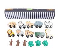 kaisudiAP Alfombra de Juegos Infantil con Coches de Juguete, educativa, interactiva, con Colores Vibrantes, Ideal para el hogar y la Escuela.