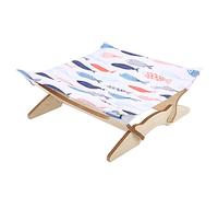 KaisudiAP Cama para Hamaca para Gatos, Duradera y Desmontable, Camas Colgantes con Marco de Madera para Gatitos y Cachorros, cómoda Tumbona para Mascotas, Percha para Montaje en