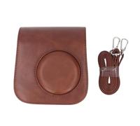kaisudiAP Funda Protectora para cámara instantánea con Correa Ajustable extraíble, Bolsa de Cuero PU Resistente a los arañazos, a Prueba de Lluvia, Retro, para Mini SE 7 Plus (Marrón)