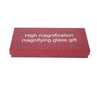 KaisudiAP Lupa de Mano 10X para Lectura, Lente de Vidrio óptico, tamaño de Bolsillo, diseño liviano y ergonómico, visualización Clara para Impresiones y Objetos pequeños, Regalo