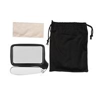 kaisudiAP Lupa LED con luz, para Lectura, 5 LED Brillantes Regulables, Lente acrílica, Mango Plegable, diseño portátil para Personas Mayores y Aficionados