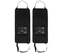 kaisudiAP Organizador de la Espalda del Asiento del automóvil, camioneta, Set de 2 Piezas, Tela de Oxford 600d, Soporte de Rejilla para Respaldo, Cubierta de Bolsas de (Negro)