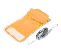 KaisudiAP para Funda Impermeable para teléfono Exterior, Bolsa Protectora Flotante, para Bolsa submarina para teléfono móvil, Bolsa Seca a Prueba de Golpes con Ventana (Naranja)