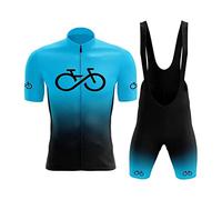 KAISUN Maillot Ciclismo Corto de Verano para Hombre, Transpirable Traje Ciclismo con 3D Almohadilla de Gel para Bicicleta MTB Ciclista Bici