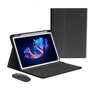 kaitesi Funda de teclado y ratón para iPad Air de 11 pulgadas M2/Air 5ª generación 11.9 pulgadas, iPad Pro de 11 pulgadas 4ª/3ª/2ª/1ª generación, teclado magnético desmontable de color (negro)