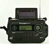 KAITO KA600L Radio de Alerta meteorológica de Emergencia de 5 vías Am/FM/SW NOAA con Solar, cigüeñal de Dinamo, Linterna y lámpara de Lectura, Radio Digital con batería más Grande y Panel Solar