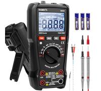 KAIWEETS Multímetro digital KM401, Polimetro Auto-Range T-RMS con 4000 cuentas, Amperímetro mide voltaje, corriente, resistencia, continuidad, frecuencia