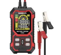 KAIWEETS Probador de Batería Coche 12V/24V Digital Comprobador de Batería 50-2000 CCA con Análisis SOH/SOC LCD Prueba de Arranque para Auto SUV Motocicleta