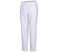 KAIXUAN - PANTALÓN Pijama Unisex DE Uniforme MÉDICO Enfermera Dentista ESTÉTICA Veterinaria - PANTALÓN con Cintura ELÁSTICA DE Uniforme Laboral Limpieza HOSTELERÍA - Serie 8312 (M, Blanco)