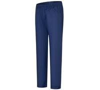 KAIXUAN - PANTALÓN Pijama Unisex DE Uniforme MÉDICO Enfermera Dentista ESTÉTICA Veterinaria - PANTALÓN con Cintura ELÁSTICA DE Uniforme Laboral Limpieza HOSTELERÍA - Serie 8312 (XL, Azul Marino)