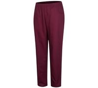 KAIXUAN - PANTALÓN Pijama Unisex DE Uniforme MÉDICO Enfermera Dentista ESTÉTICA Veterinaria - PANTALÓN con Cintura ELÁSTICA DE Uniforme Laboral Limpieza HOSTELERÍA - Serie 8312 (M, Granate)