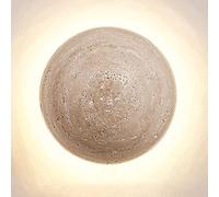 kaixunl Lámpara de pared de travertino amarillo estilo Wabi-Sabi iluminación de pared lámparas accesorios de iluminación modernos luces Art Deco para dormitorio comedor cocina pasillo vestíbulo