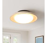 kaixunl Lámpara de techo LED Japonesa Wabi-Sabi Lampara de Travertino Amarillo Lamparas Redonda Plafon Luz Cálida ideal para Salon Dormitorio Comedor Cocina Pasillos y Recibidores 25cm 9W