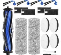 Kaiyaner 17 Accesorios para Ecovacs Deebot X11 Omnicyclone,1 Cepillo Principal 4 Filtros de algodón 2 Rodillos de Limpieza 4 Filtros 4 Cepillos Laterales 1 Cepillo de Limpieza 1 Destornillador
