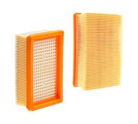 Kaiyaner 2 Pcs filtros aspiradoras para Karcher WD4, WD5, WD6, MV4, MV5, MV6, WD5P y WD6P Premium. KFI 4410 - Filtro plano plisado de repuesto para Kärcher Wet