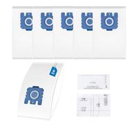 Kaiyaner Paquete de 6 bolsas de polvo 3D Airclean compatibles con Miele Hoover GN Efficiency, bolsas para aspiradora Miele Complete C3 Complete C2 Classic C1 S2 S5 S8 S400 Series con 2 filtros 9917730