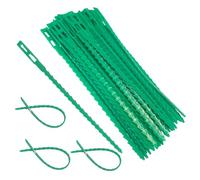 KAIYAYA 150 bridas ajustables para plantas, bridas para jardín, flexibles, reutilizables, de plástico para soporte de plantas verdes, árboles de jardín, arbustos