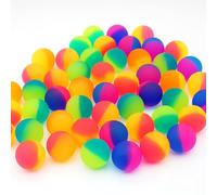 kaiyaya 30 Piezas Pelotas Saltarinas,25mm Pelotas Saltarinas para Niños Rebote de Neón Colores Brillantes de Goma,Color Aleatorio Niños Goma antiestres,para Recompensas Sorteos Rellenos