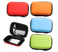 kaiyaya 4 unidades de caja robusta para tarjetas de juego UNO juego de cartas Cabo, caja para guardar tarjetas, auriculares y cables de datos (rojo, naranja, azul, verde)