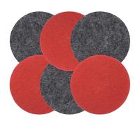 KAIYAYA 6 almohadillas de pulido de fieltro de 125 mm, compatible con lijadora excéntrica Bosch, esponja de pulido de 125 mm, accesorio de pulido, amoladora angular, juego para pulir, madera, barniz