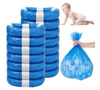 KAIYAYA Recambios Cubos de Pañales,15 Piezas Bolsas Papelera Pañales,Instalación sin Complicaciones,Recambio Papelera Compatible con Angelcare,Litter Locker