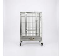KAIYUEMAOYI Jaula Cría para Pájaros Metal Inoxidable 304 Anti-Dispersión, para periquitos - para Canarios, Largo 50 Ancho 40 Alto 76 cm