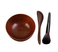 KAIYUEMAOYI Kit de 3 Piezas de de Madera para Mascarillas Faciales DIY, Mezcla de Mascarilla de Arcilla, Aplicación de Abogado