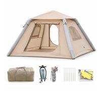 KAIYUEMAOYI Tienda Campaña Hinchable Automática para 3-5 - Impermeable y Resisn para Camping