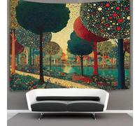 kaiyun 150cmx200cm Tapiz Un paisaje forestal colorido compuesto por diminutos lunares Tapices Impresión 3D Decoraciones Para El Hogar Colgar En La Pared