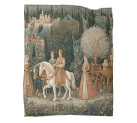 kaiyun 15th Century Hand-Painted Painting of Aristocrats Manta De Sofá Colcha Patchwork Súper Suave,Ligera,cálida Y Cómoda,Funda Nórdica 70x80inch(180x200cm)