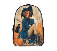 kaiyun 3D Bruja africana Mochilas Autumn Leaves SGatotered on The Ground Escolar Para Niños Chicas Bolsas De Para Adolescentes Estudiantes De Primaria Y Secundaria 16 inch