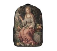 kaiyun 3D Imagen de la diosa del Renacimiento italiano Mochilas Escolar Para Niños Chicas Bolsas De Para Adolescentes Estudiantes De Primaria Y Secundaria 17inch