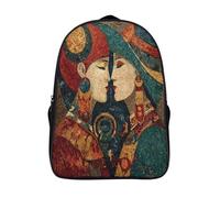 kaiyun 3D Retrato de dos damas hopi Mochilas Escolar Para Niños Chicas Bolsas De Para Adolescentes Estudiantes De Primaria Y Secundaria 16 inch