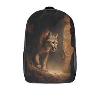 kaiyun A Big Gato Slinks Out of A Dark Cave Mochilas Escolar Impresos En 3D Estudiantes De Primaria Y Secundaria Bolsas 17inch