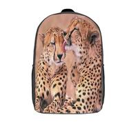 kaiyun Afecto de guepardos Mochilas Escolares Niña Niño Backpack Juveniles Adolescentes Bolsas Multi-bolsillo 17inch