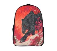 kaiyun Agile Leopardo Covered in Llamas Mochila Niña Chicos Escolares Adolescentes Bolsa De Escuela Infantil 16 inch