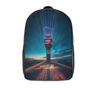 kaiyun Air Traffic Control Torre Mochila |Puntos emblemáticos | Bolsa Escolar Unisex Para Niños Pequeños 17inch