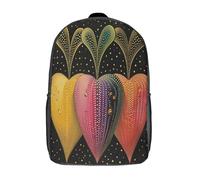 kaiyun Amar Heart Mochila Infantil Abstractoo Bolsa De Escolar Niña Niño Bolsas Mochilas Para Colegio Viaje Cámping 17inch
