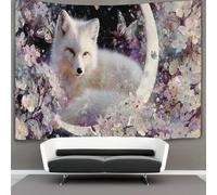 kaiyun An Elegant Silver FBuey Under The Crescent Moon, Tapiz Para Colgar En La Pared,estético Decoración Del Hogar Para Sala De Estardormitorio 180cmx230cm
