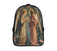 kaiyun Ángeles-Mensajes divinos Mochila Bolsas Escolar De Impresos En 3D De Para Niños Niñas Estudiantes De Primaria Y Secundaria 16 inch