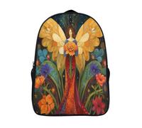 kaiyun Ángeles Mystical Flores Mochilas Escolares Adolescentes Para Escuela Intermedia Niño Y Niñas Bolsas Escolares 16 inch